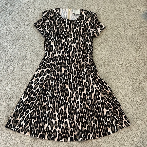 Kate Spade Animal Print Fit & Flare Dress, 0. - Picture 4 of 14